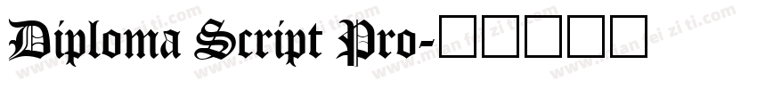 Diploma Script Pro字体转换